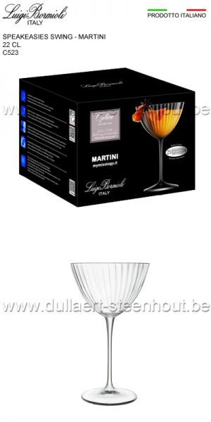 Luigi Bormioli Speakeasies Swing 6 martini glazen 22CL - C523