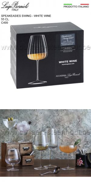 Luigi Bormioli Speakeasies Swing 6 witte wijnglazen 55 CL - C499