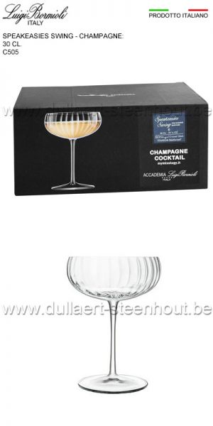Luigi Bormioli Speakeasies Swing Champagnecoupe 30cl - 6 stuks - C505