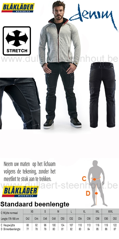Blaklader - Stretch jeans werkbroek / stretch spijker werkbroek 1459 1142 8999