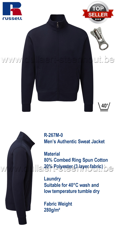 Russell - Authentic Sweat Jacket 267M - Navy