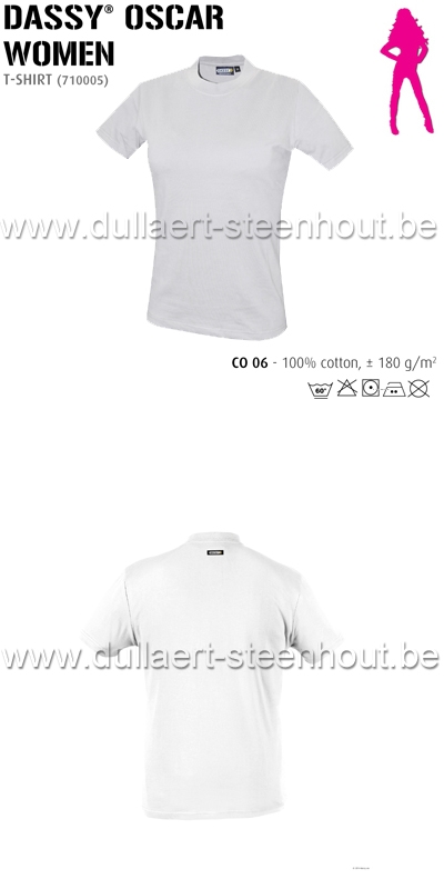 DASSY® Oscar Women (710005) T-shirt / wit
