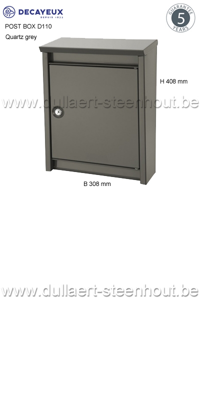 Decayeux - Brievenbus D110 kwartsgrijs / quartz grey