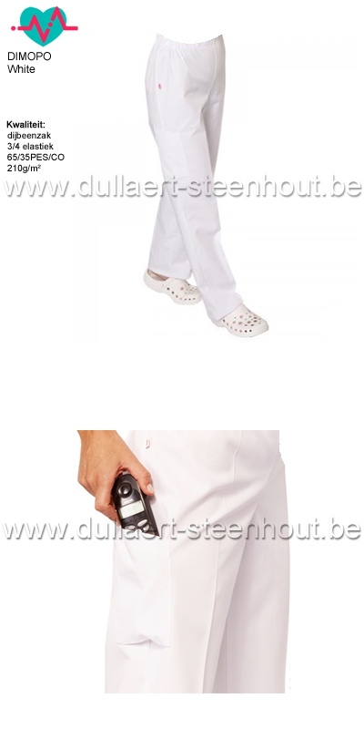 hoofdkussen Pijnboom Darmen Dullaert-Steenhout Ninove | Healthcare clothing - Verplegers / verpleegsters  witte broek voor dames en heren / Dimopo